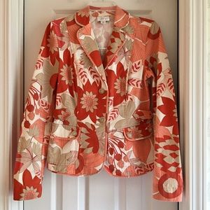 Ann Taylor LOFT fall garden print jacket!!🍁🌻🍂